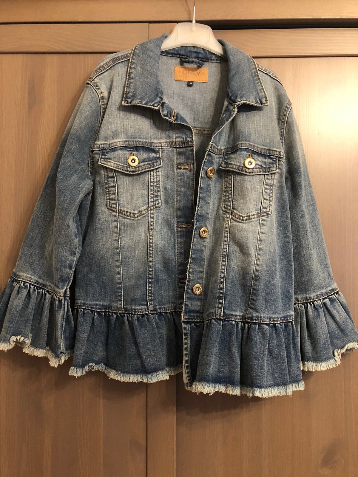 Ibiza spijkerjas denim jack Only blauw M als NIEUW, Ophalen of Verzenden, Zo goed als nieuw, Maat 38/40 (M), Blauw