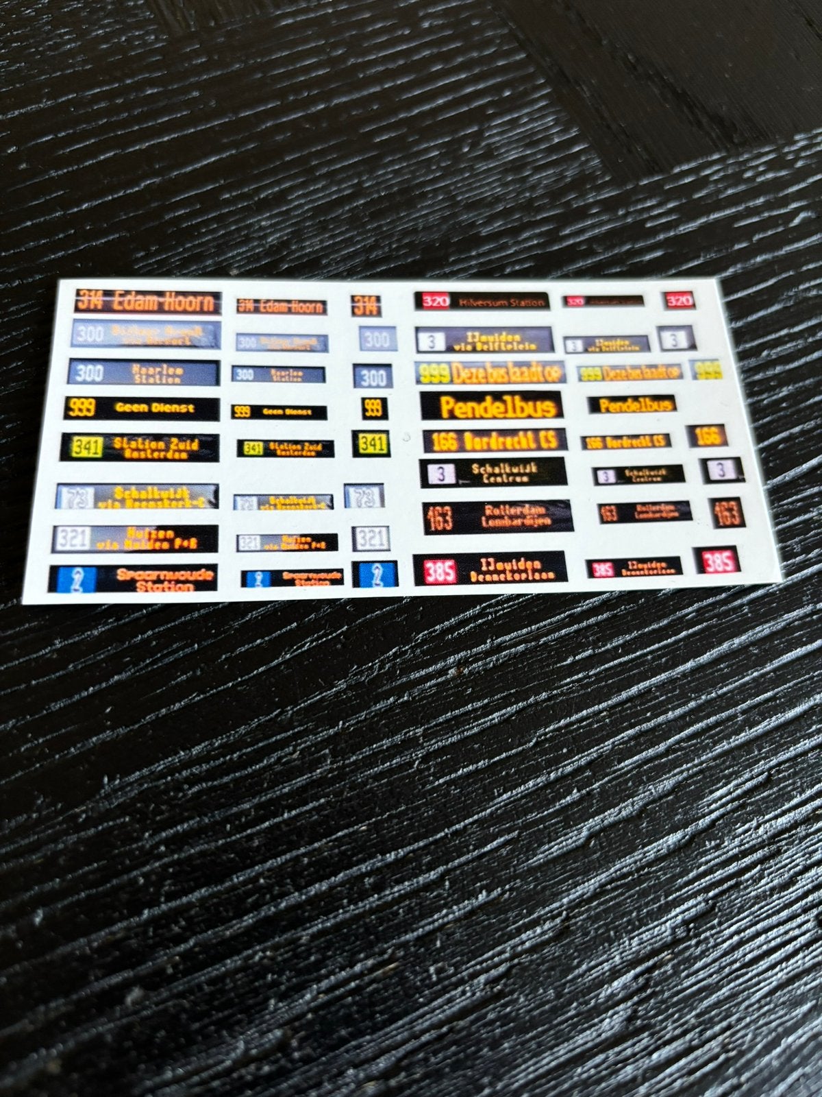 Decals transfer set lijnfilmen koersborden bus type C 1:87, Verzenden, Nieuw, Overige merken