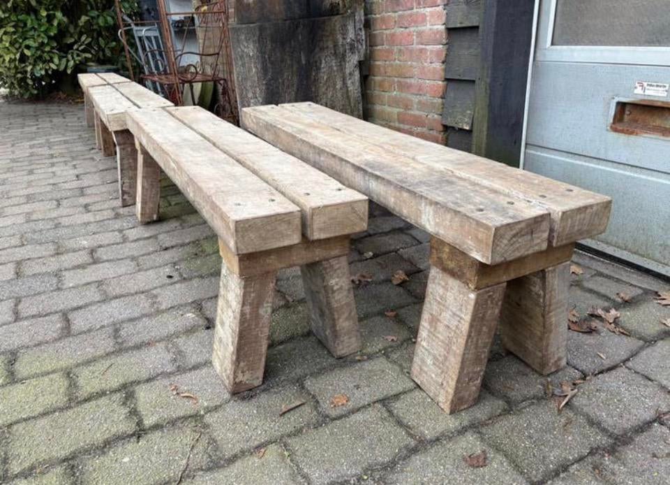 Zware degelijke tuinbank - OUTLET!, Ophalen, Teakhout, Nieuw, Nvt