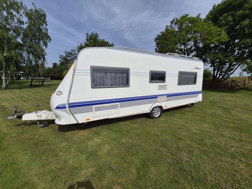 Hobby 560 Excelsior 2005, voortent, luifel, airco, leder, Rondzit, Hobby, Hobby, Nb
