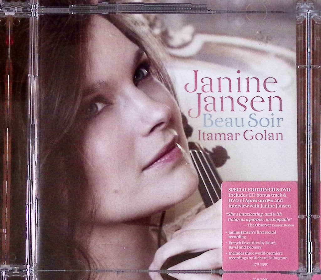 Janine Jansen - Beau Soir (CD & DVD), Cd's en Dvd's, Overige componisten, Inclusief boekje, Modernisme tot heden, Ophalen of Verzenden