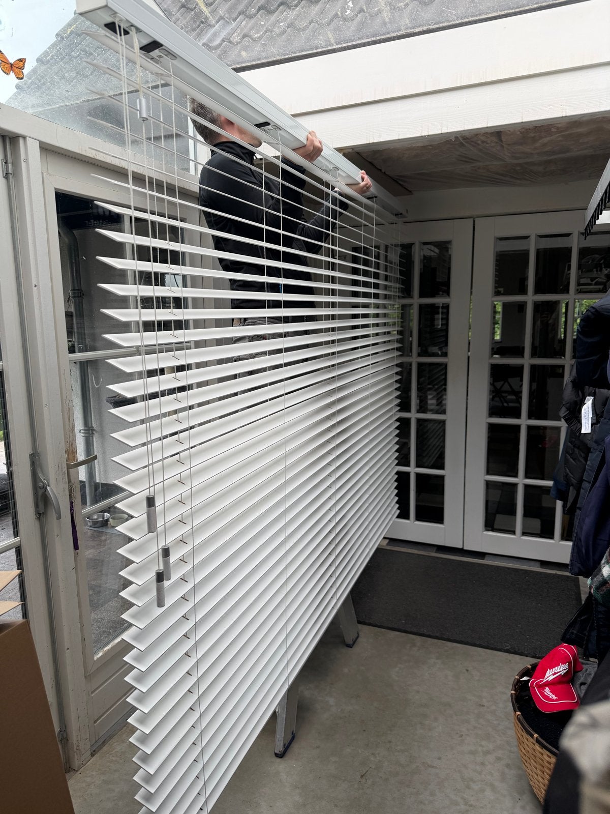 Luxaflex jaloezie wit hout 130x276 cm, Ophalen, Zo goed als nieuw, Wit