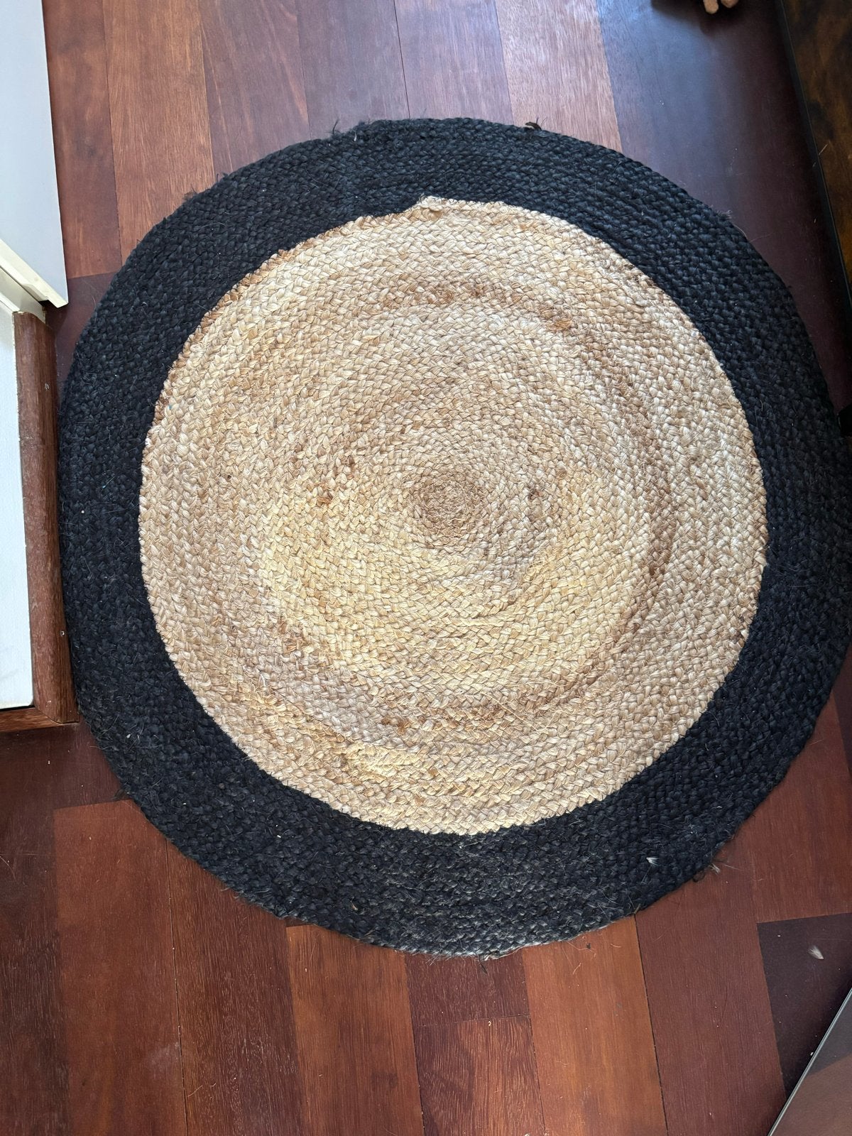Rond Jute Vloerkleed - Natuurlijk & Stijlvol, Huis en Inrichting, Stoffering | Tapijten en Kleden, Ophalen, Gebruikt, 100 tot 150 cm