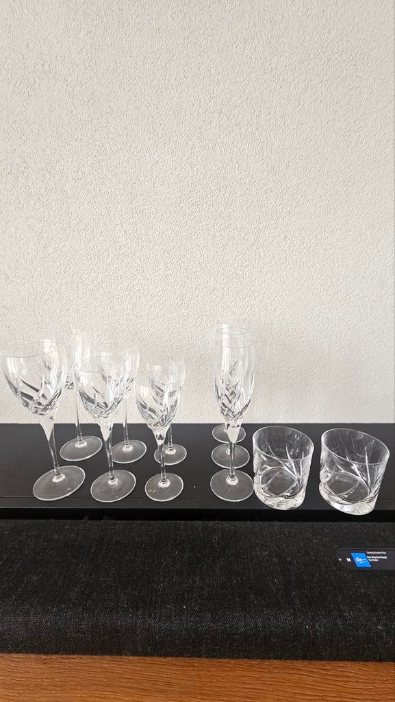 Wedgwood Toscane wijnglazen glazen sherry whiskey, Glas of Glazen, Ophalen of Verzenden, Wedgwood, Glas