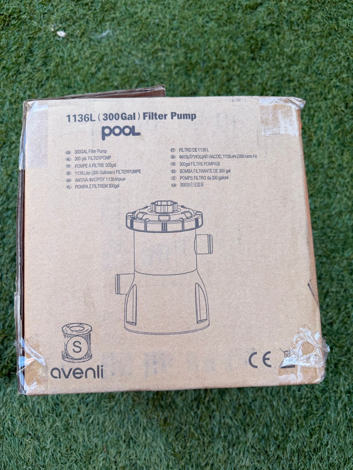 Avenli Zwembad Filterpomp 1136L (300 Gal), Tuin en Terras, Zwembad-toebehoren, Ophalen, Nieuw, Zwembadpomp