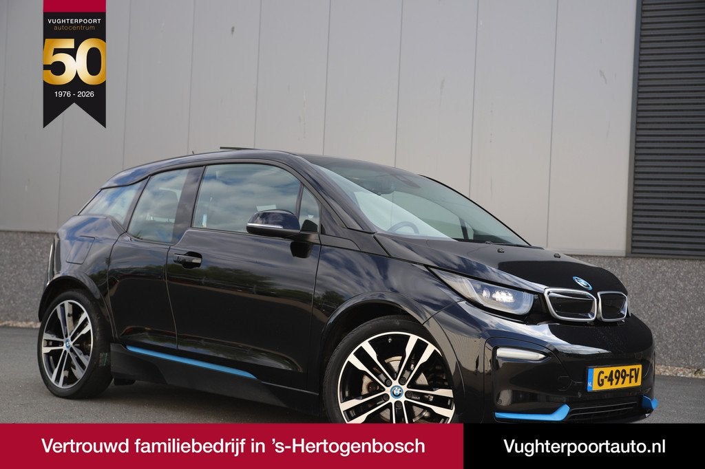 BMW i3 S 184pk Executive 120Ah 42 kWh/Sunroof/Adaptive/H-Kar, Auto's, BMW, Automaat, Achterwielaandrijving, 4 stoelen, Zwart