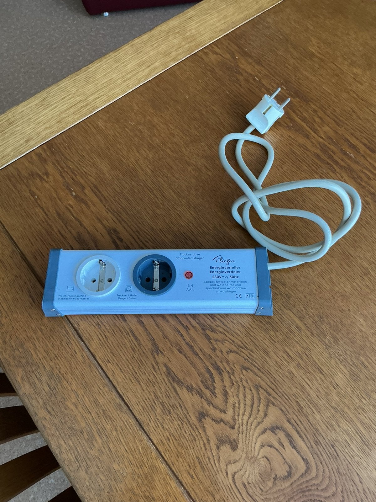 Energieverdeler Plieger, Ophalen, Gebruikt