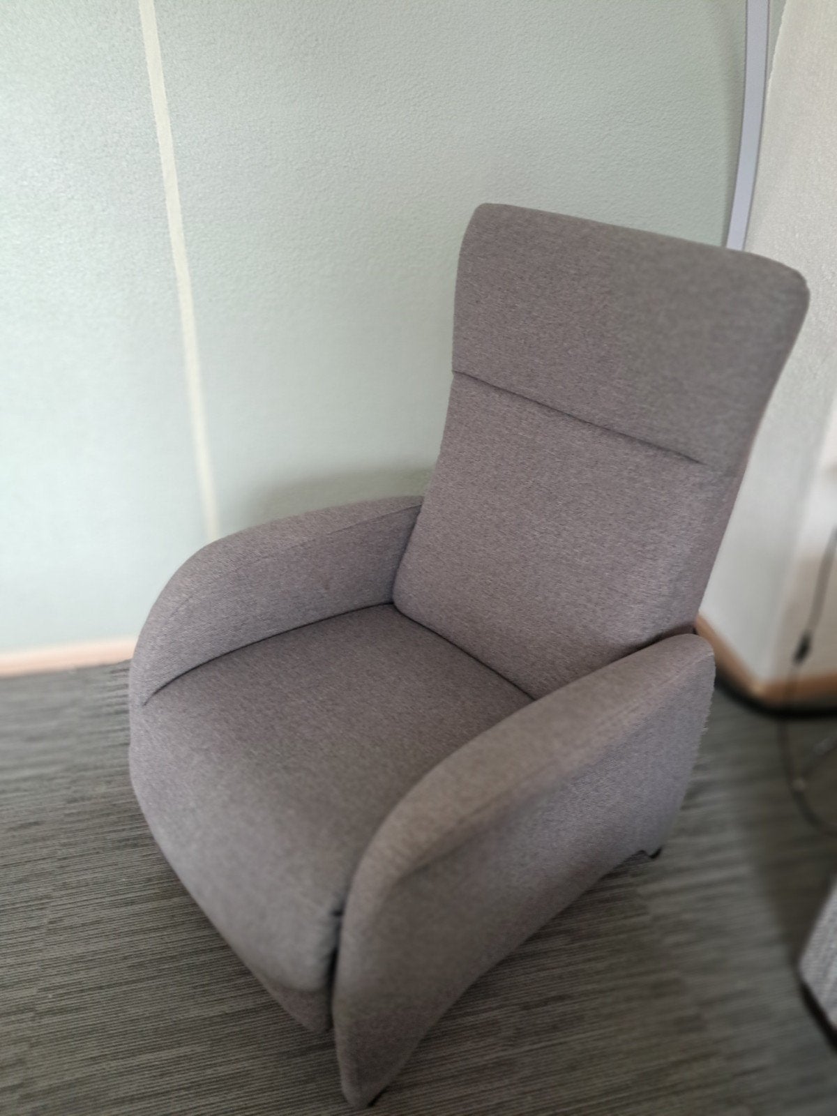 Relax stoel grijs stof, Ophalen of Verzenden, Zo goed als nieuw, Stof, 75 tot 100 cm