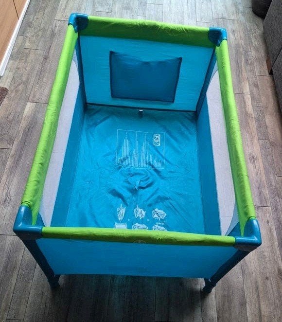 Campingbedje/ Box met verhoger en Matras, Kinderen en Baby's, Ophalen, Zo goed als nieuw, Overige typen