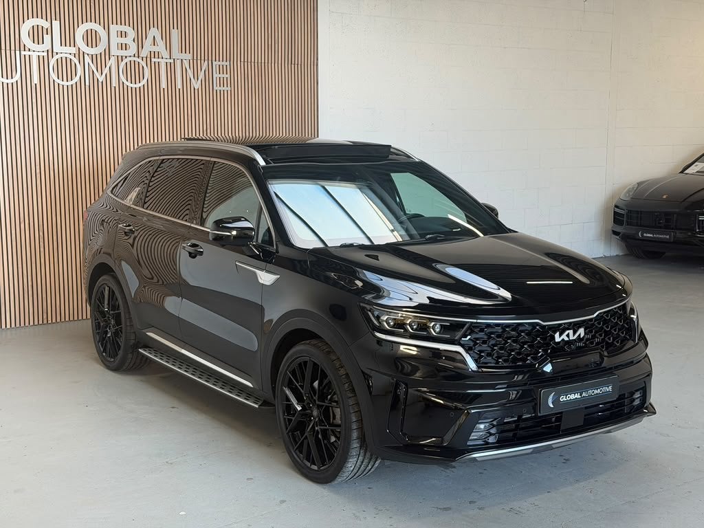 Kia Sorento 1.6 T-GDI Plug-in Hybrid 4WD PLATINUM - LEDER -, Auto's, Gebruikt, Zwart, 4 cilinders, Zwart