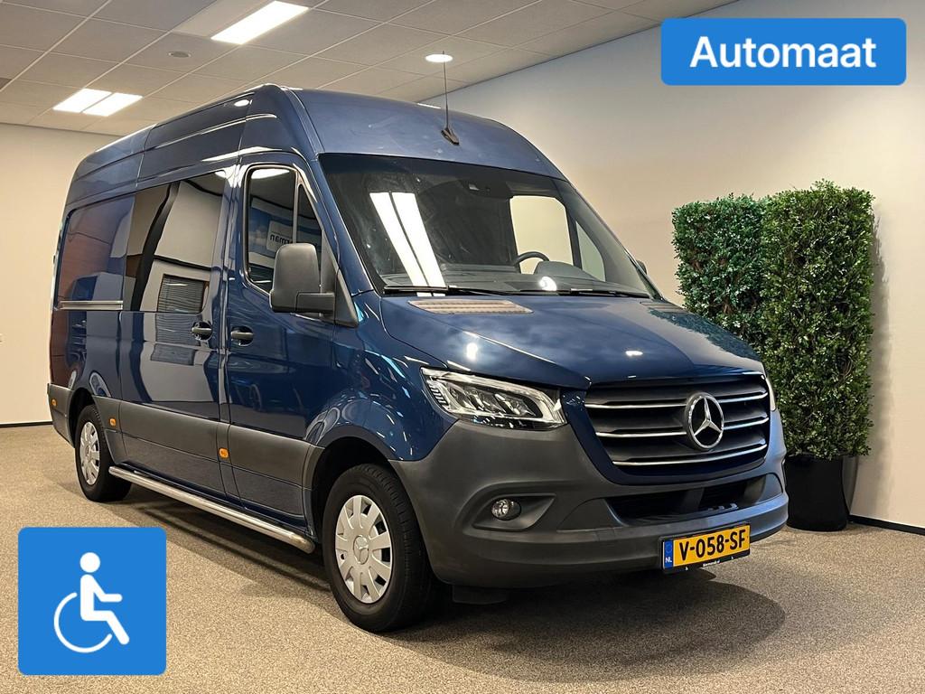 Mercedes-Benz Sprinter L2H2 Rolstoelbus Automaat HBR+SG, Auto's, 12 maanden, Gebruikt, 4 cilinders, Blauw