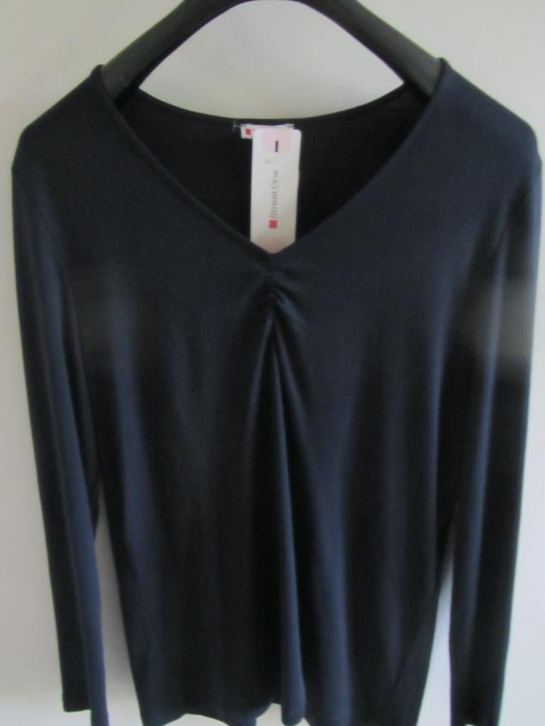 Zwarte Shirt van Street One 44, Zwart, Nieuw, Ophalen of Verzenden, Lange mouw