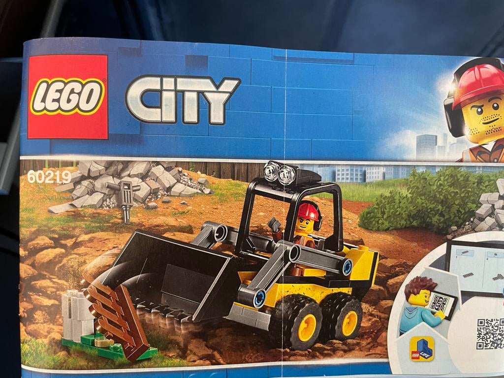 Lego City 60219 Bouwvoertuig met Minifiguur, City, Lego, Ophalen of Verzenden, Zo goed als nieuw