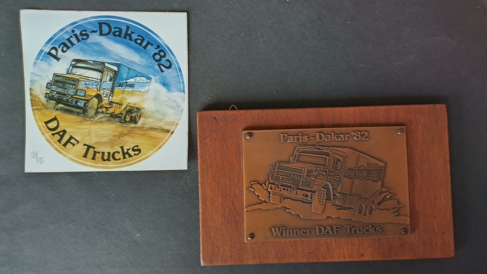 Daf n2800 Dakar plaquette Jan De Rooij 1982 Pol, Verzenden, Nieuw