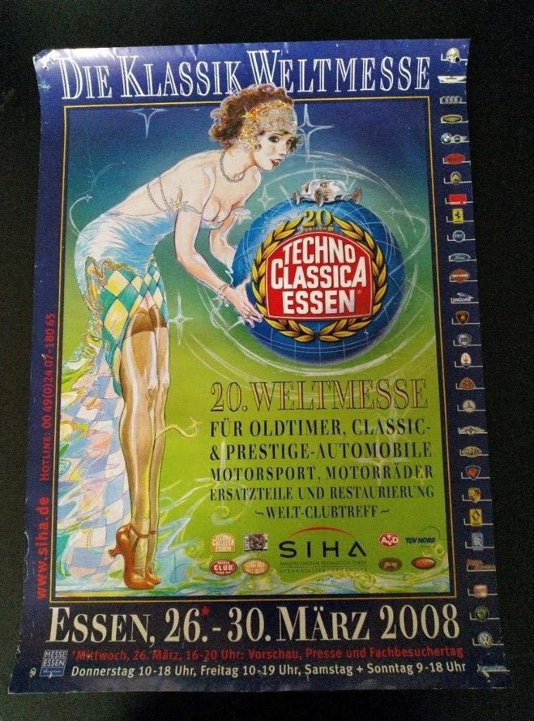 Poster Die Klassik Weltmesse ESSEN art-deco artdeco, Verzenden, Gebruikt, A1 t/m A3, Film en Tv