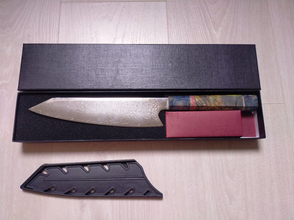 Japans kiritsuke vg10 koksmes Damascus koksmes chefs mes, Overige typen, Ophalen of Verzenden, Nieuw