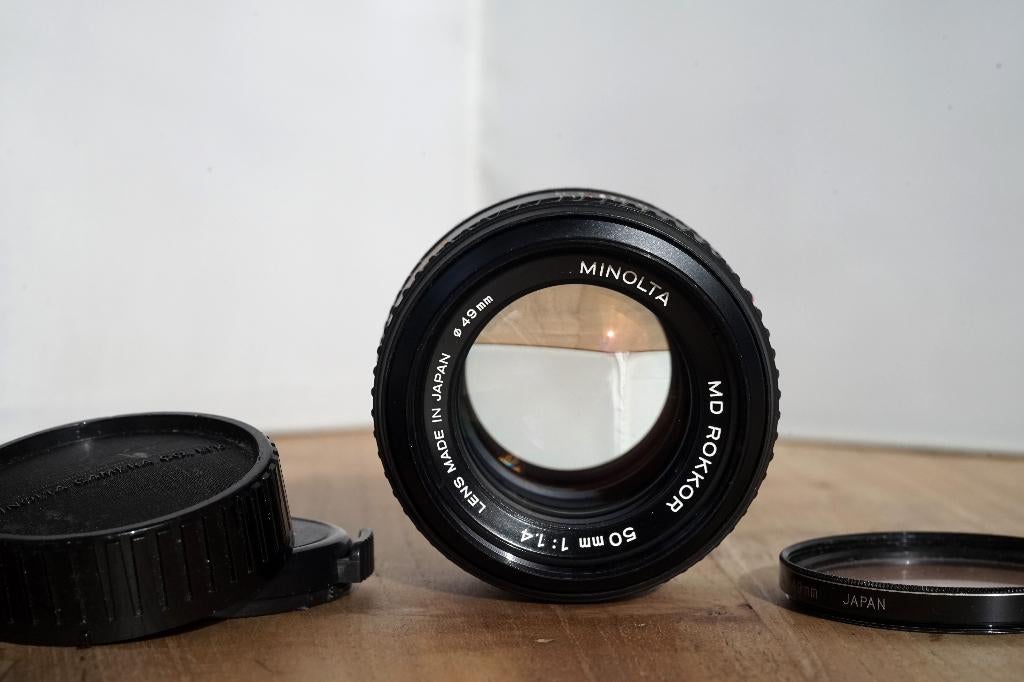 ✅ 📸 Minolta MD 50 mm F 1.4 Prime Lens, Ophalen, Gebruikt