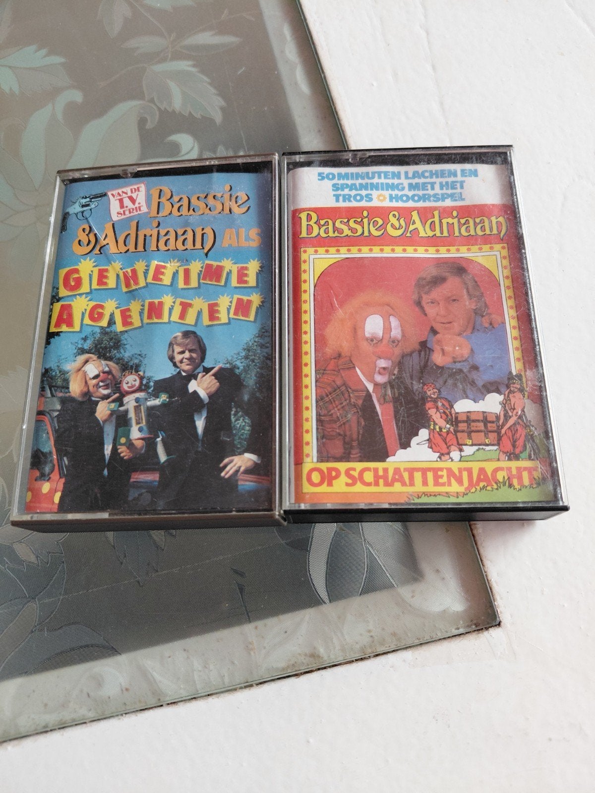 Bassie & Adriaan cassettes Geheime Agenten & Schattenjacht., Cd's en Dvd's, Gebruikt, 2 t/m 25 bandjes, Kinderen en Jeugd, Ophalen of Verzenden