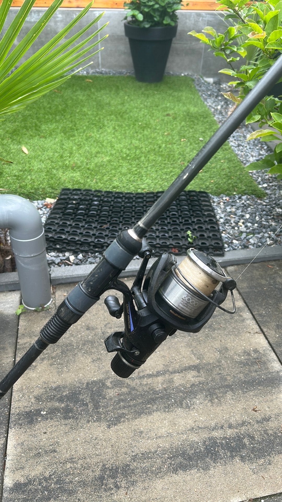 Shimano nexave ax karperhengel met shimano molen, Ophalen, Molen