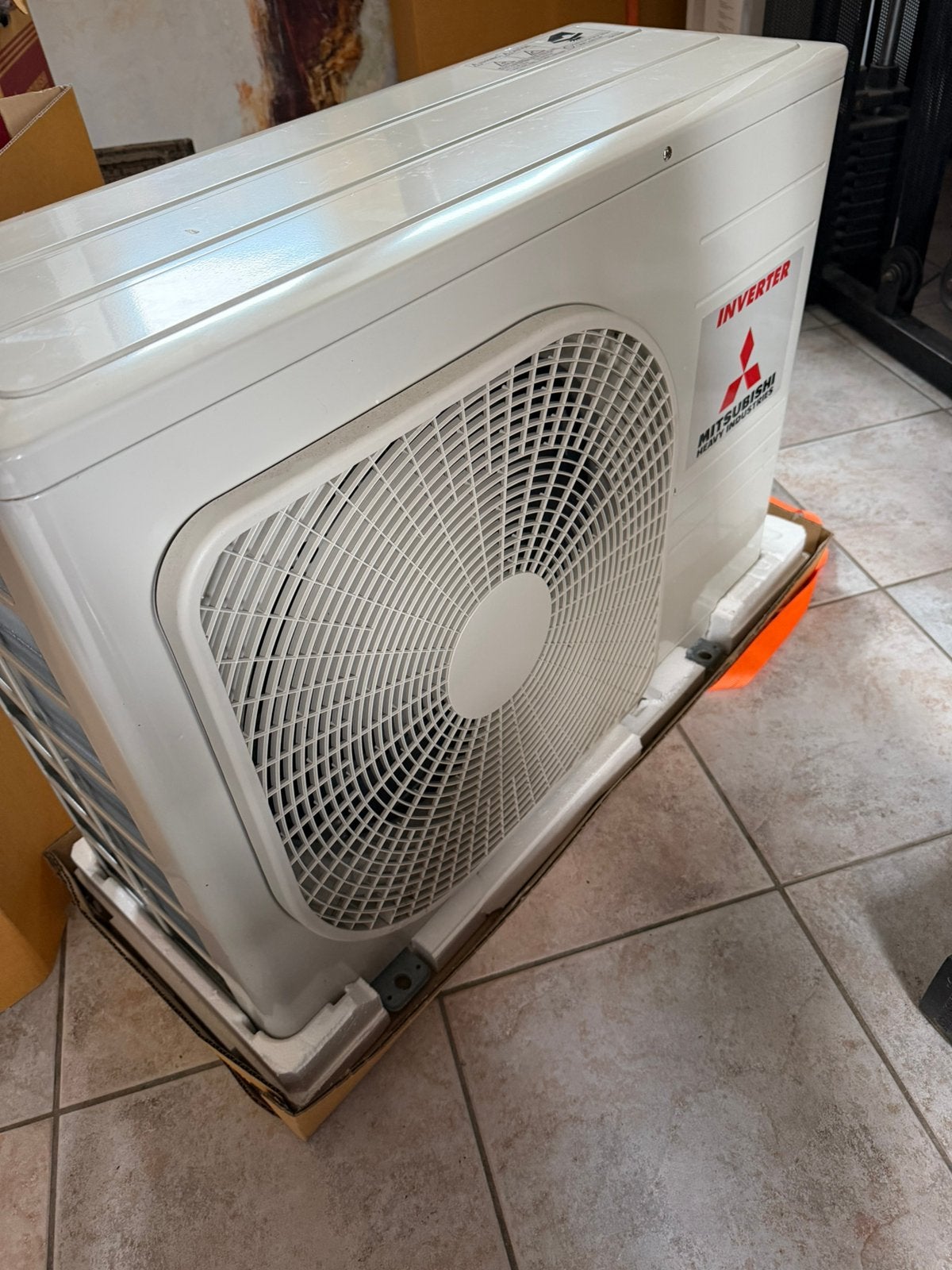 Mitsubishi heavy industrie buitenunit SRC50ZS-W, Ophalen, Zo goed als nieuw, Wandairco, 3 snelheden of meer