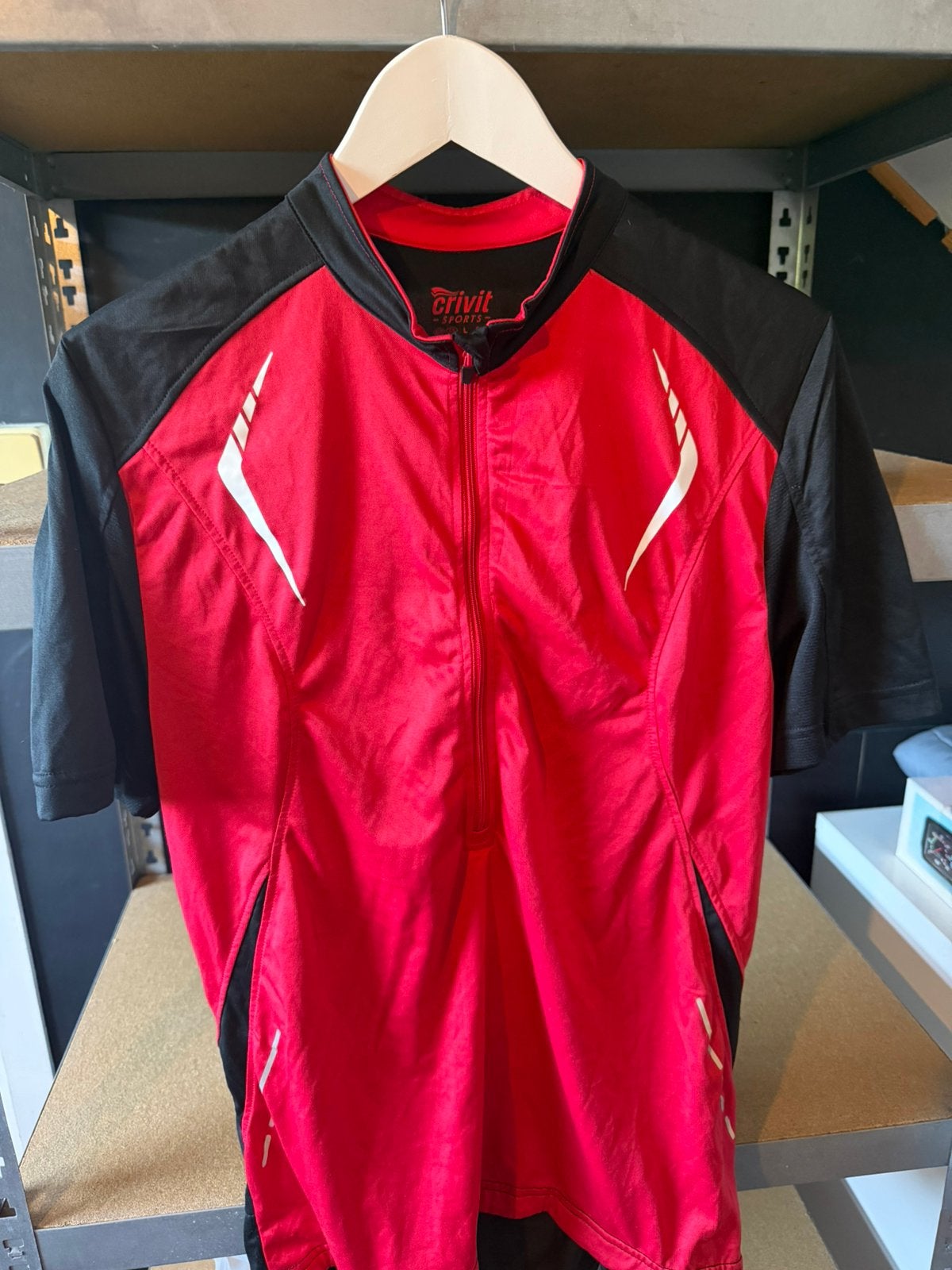 Crivit Fietsshirt zgan L, Kleding | Heren, Ophalen of Verzenden, Zo goed als nieuw, Maat 52/54 (L), Zwart