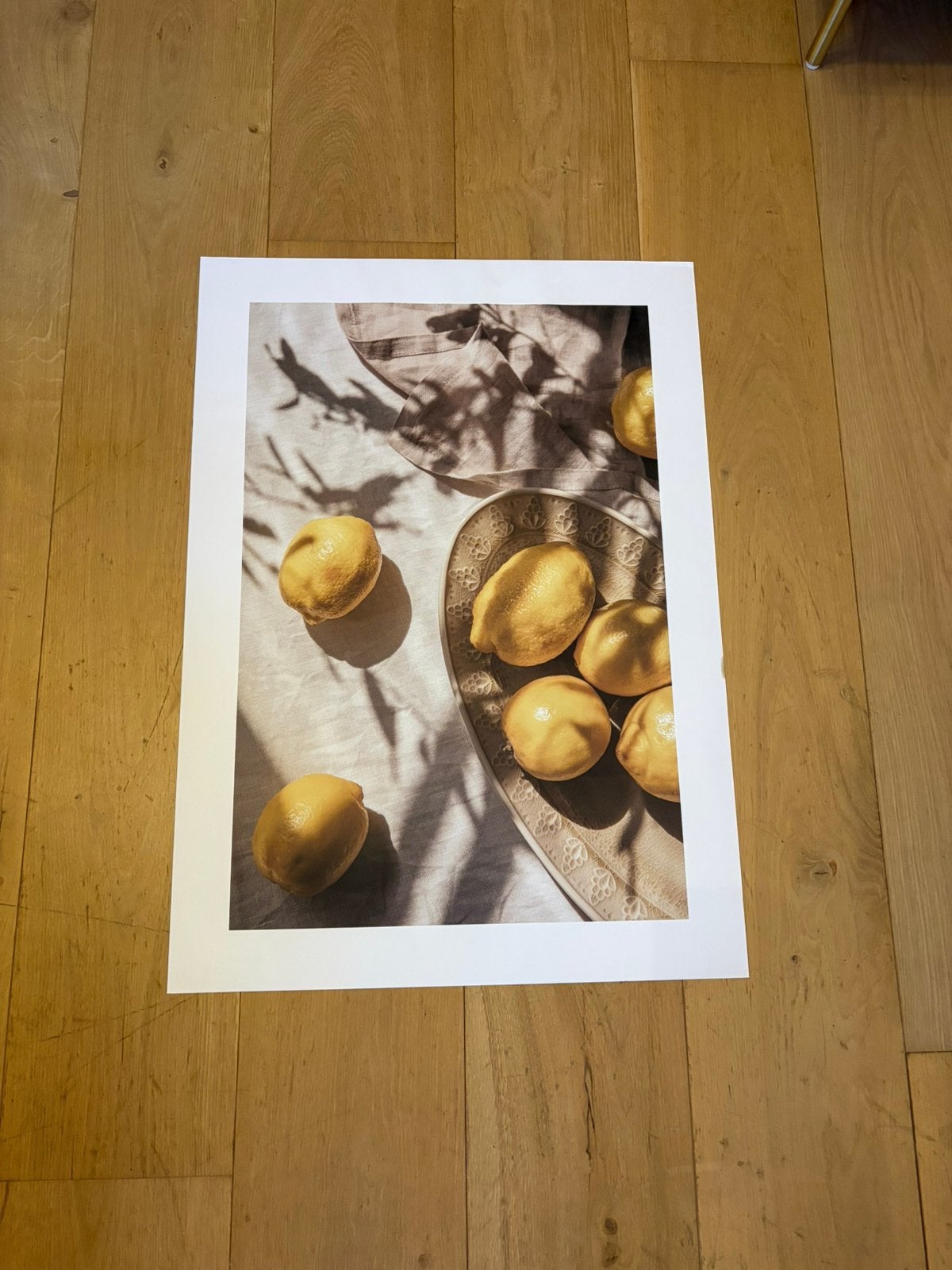 Poster citroenen, Ophalen, Rechthoekig Staand, Zo goed als nieuw, A1 t/m A3