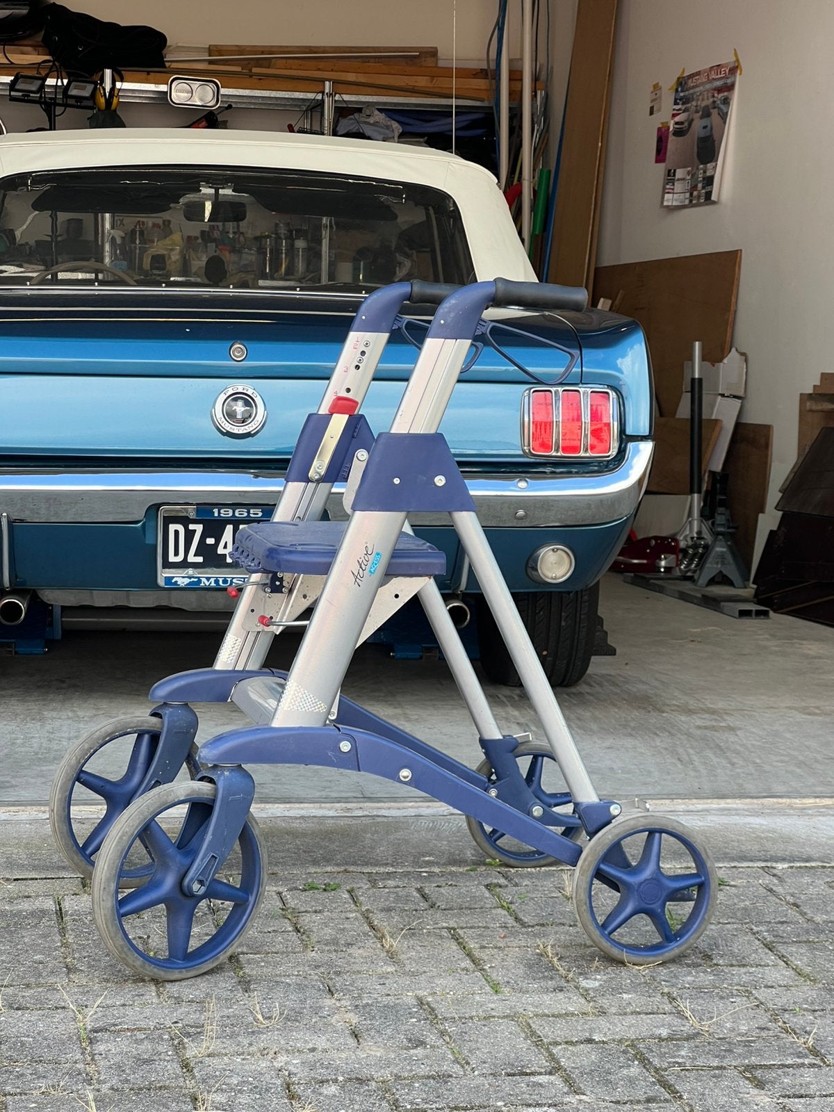Rollator lichtgewicht en inklapbaar., Diversen, Ophalen, Opvouwbaar, Gebruikt