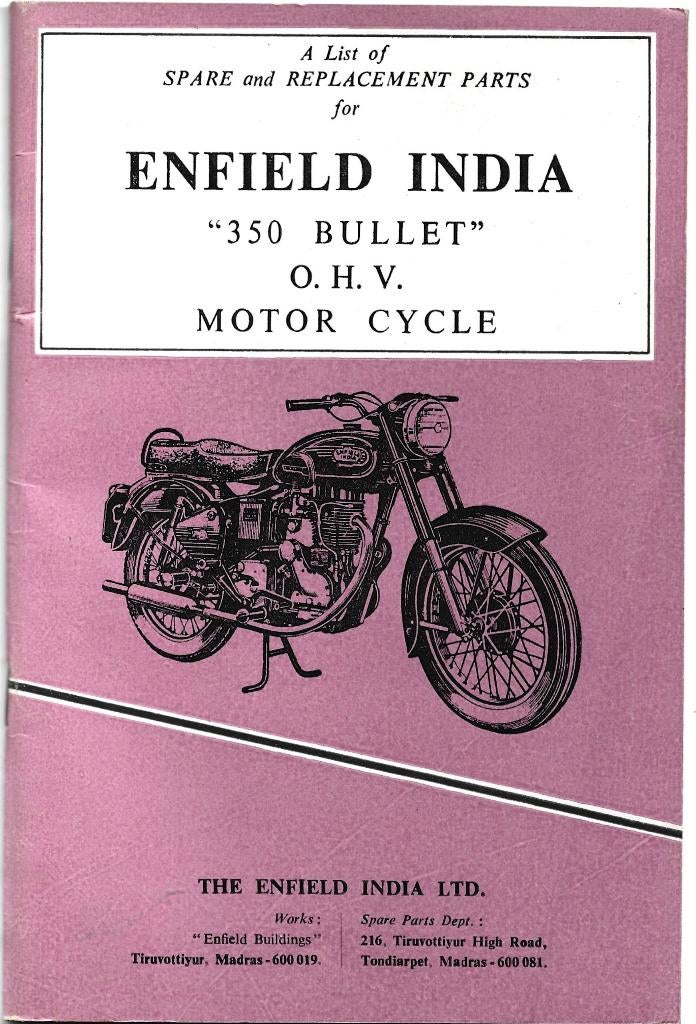 Enfield 350 Bullet spare parts (4198z) motor, Ophalen of Verzenden, Overige merken