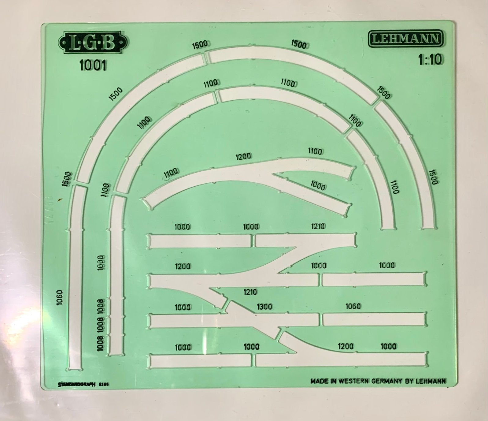 LGB RAIL SJABLOON Voor baan ontwerp., Hobby en Vrije tijd, Gelijkstroom, Nieuw, Rails, Ophalen of Verzenden