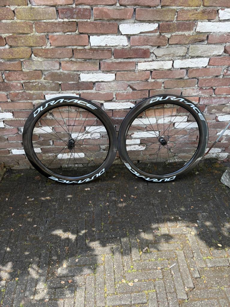 Carbon wielset disc dura ace dt swiss 350, Fietsen en Brommers, Fietsonderdelen, Gebruikt, Racefiets, Carbon, Ophalen