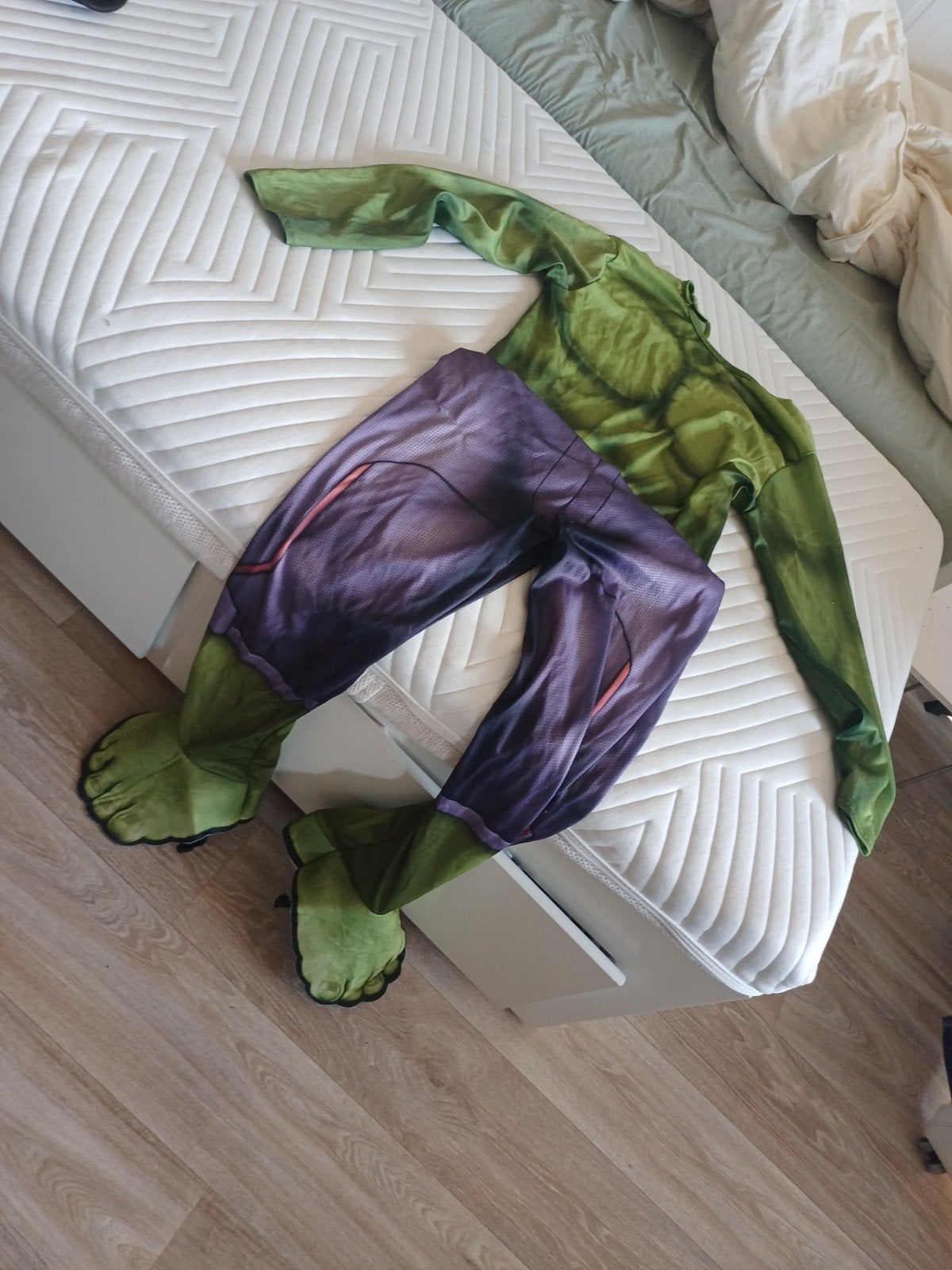 Hulk kostuum voor kinderen, Ophalen of Verzenden, Gebruikt, 122 t/m 128, Jongen