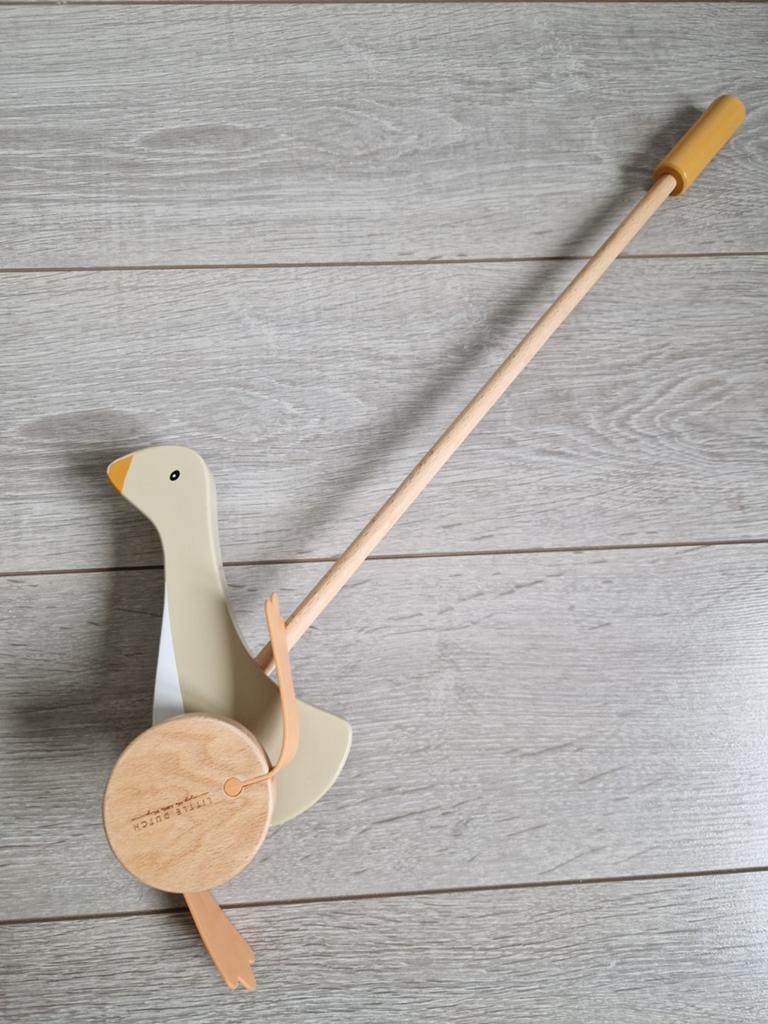 Little dutch houten loopeend, Ophalen of Verzenden, Gebruikt, Duw- of Trekspeelgoed