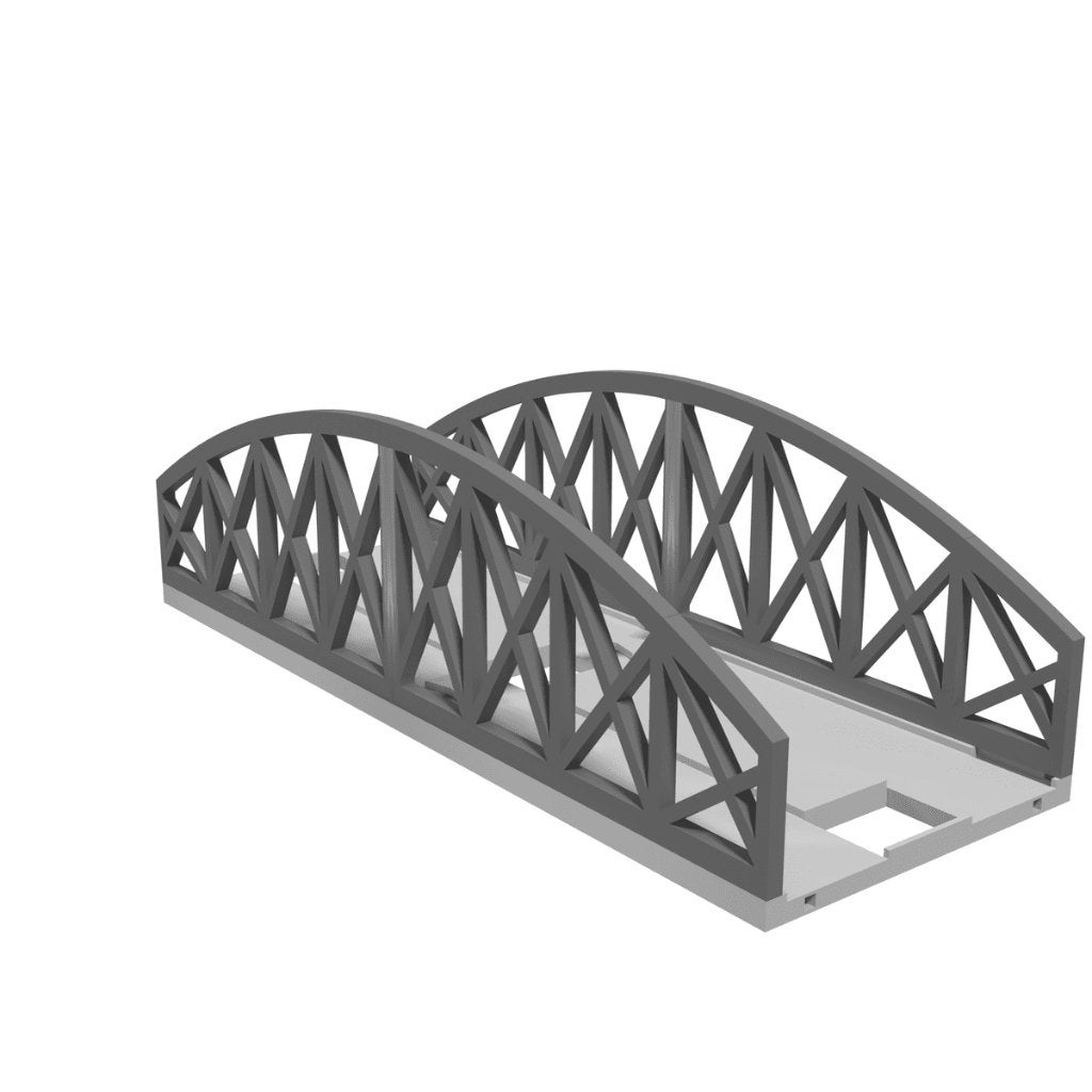 Modulaire Brug, Dubbelspoor Boogbrug, Hobby en Vrije tijd, Modeltreinen | H0, Overige merken, Verzenden, Gelijkstroom of Wisselstroom