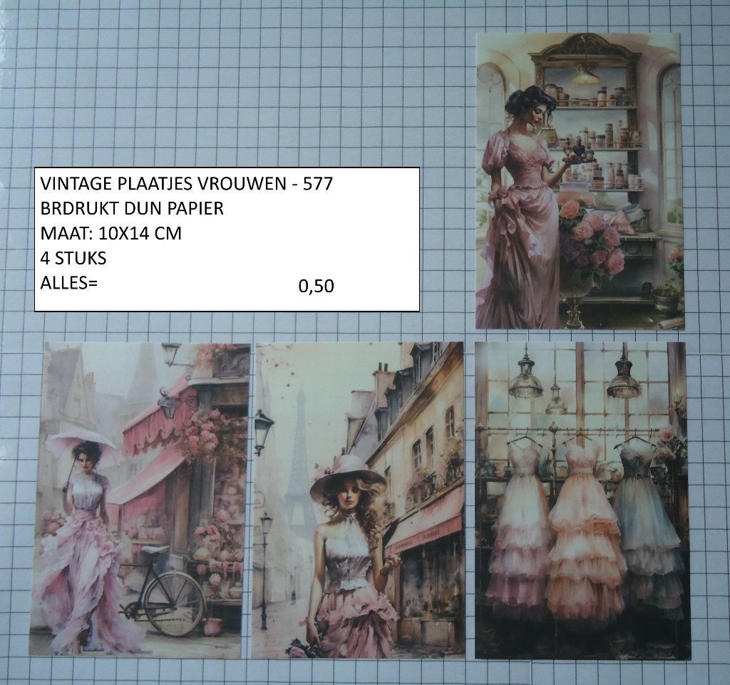 ⚠️nu 0,25: vintage plaatjes vrouwen 577 ( alleen verzenden, Ophalen, Nieuw, Papier of Karton, Overige merken