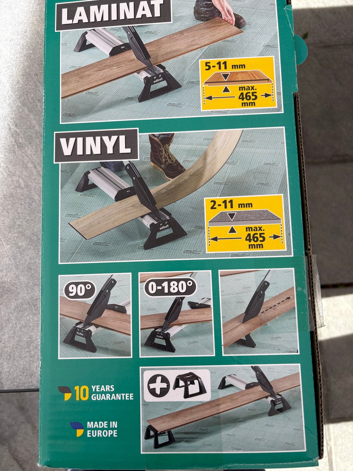 Wolfcraft VLC 800 laminaat- en vinylsnijder, Ophalen, Nieuw, Snijgereedschap, Overige merken
