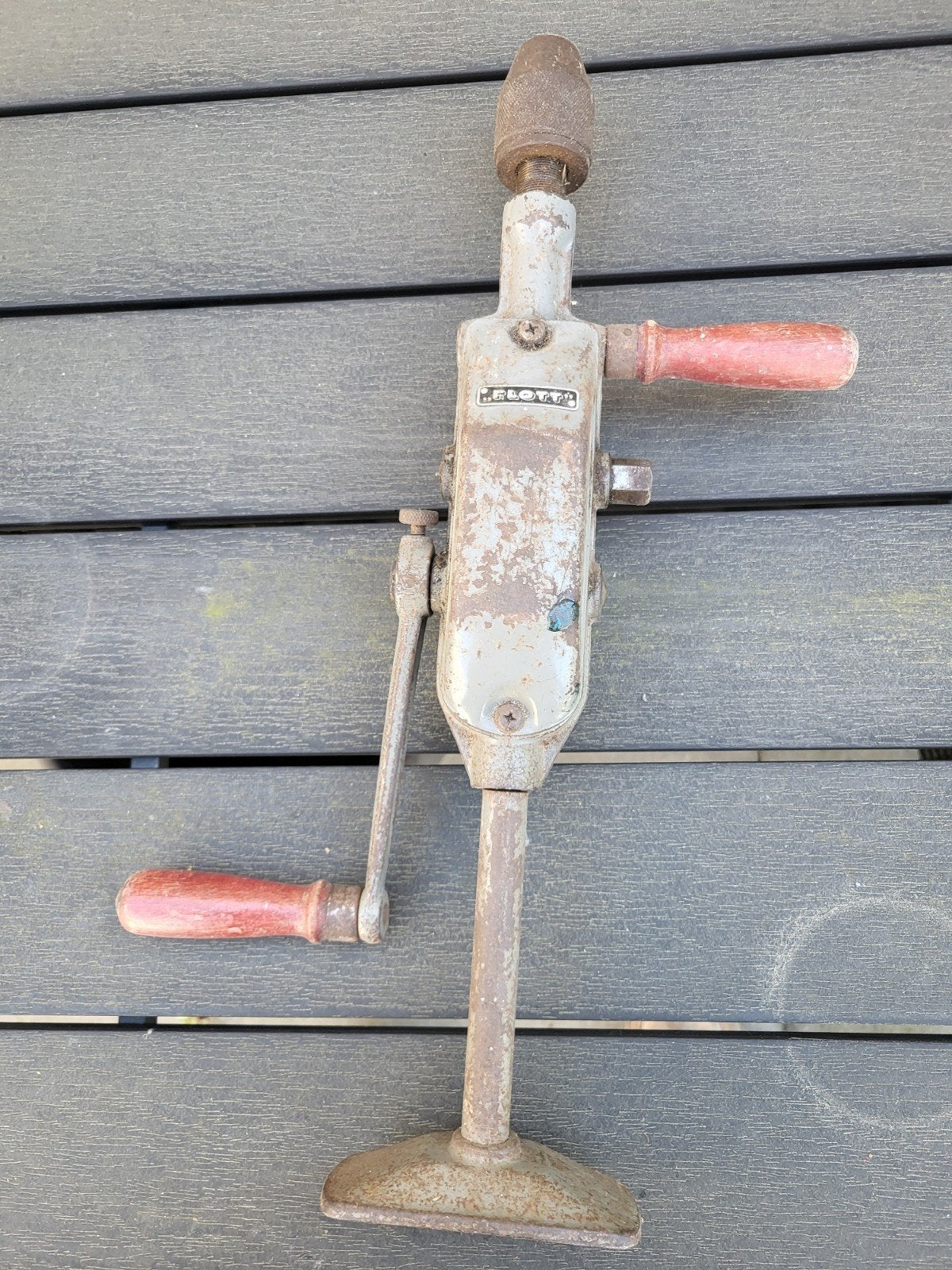 oude hand boor machine., Ophalen, Gebruikt