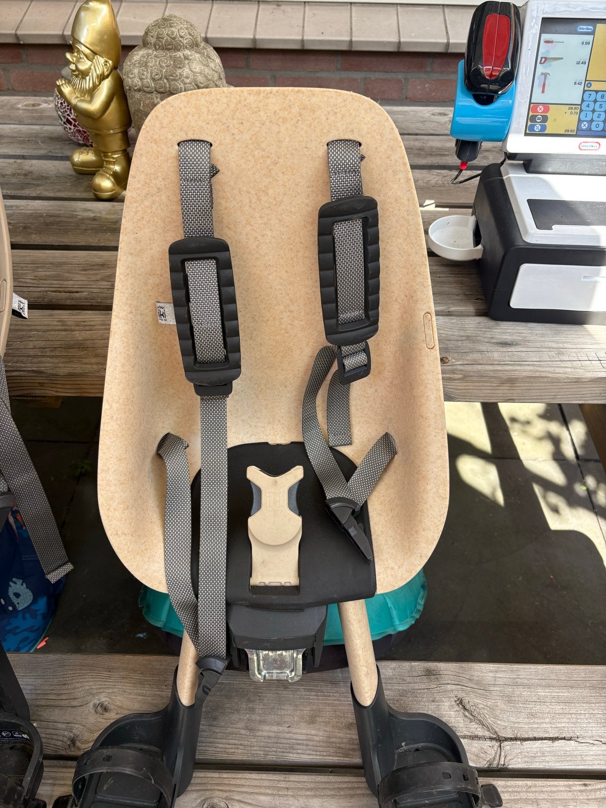 Urban Iki fietsstoeltjes voor en achter - Complete set, Ophalen, Achterzitje, 9 t/m 18 kg, Gebruikt