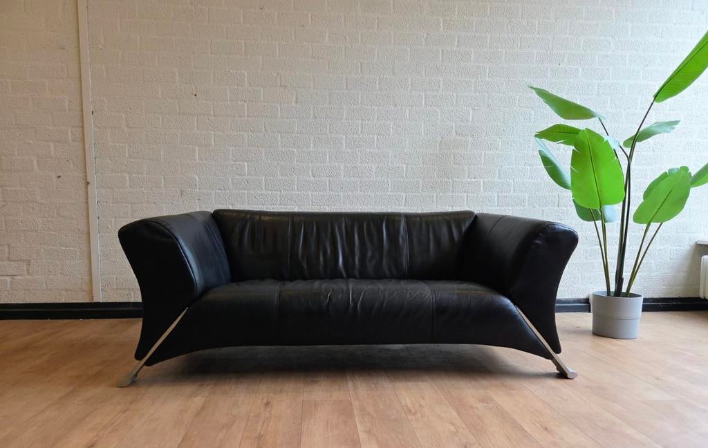 2.5 zits Rolf Benz bank RB 322, Modern, Elegant, Tijdloos, 150 tot 200 cm, Tweepersoons, 75 tot 100 cm