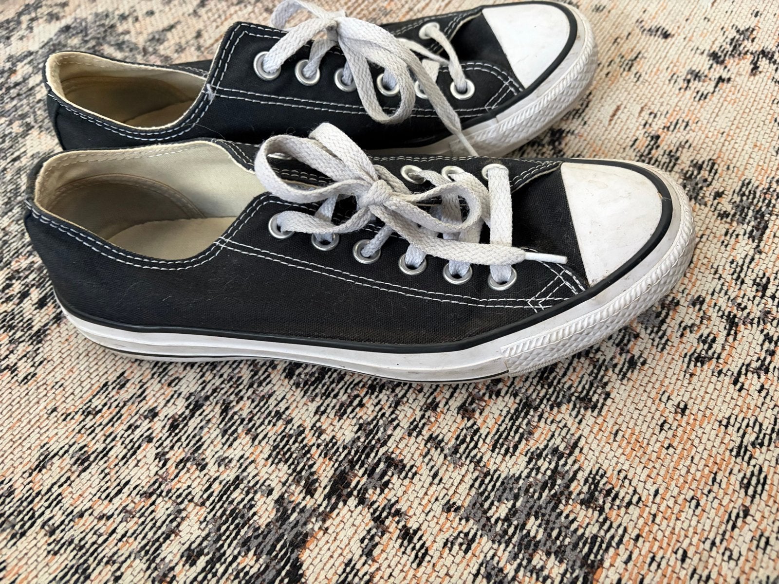 Zwarte Converse All Stars - Maat 38, Kleding | Dames, Ophalen of Verzenden, Gedragen, Zwart, Sneakers of Gympen