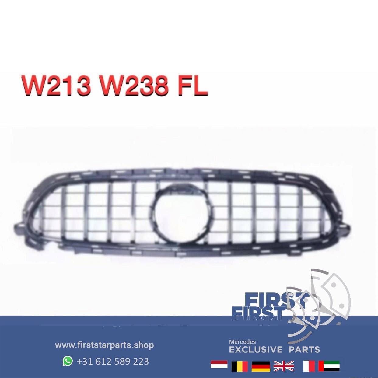 W213 W238 E KLASSE FACELIFT AMG GT LINE GRIL 2019-2022, Gebruikt, -, Ophalen of Verzenden, -
