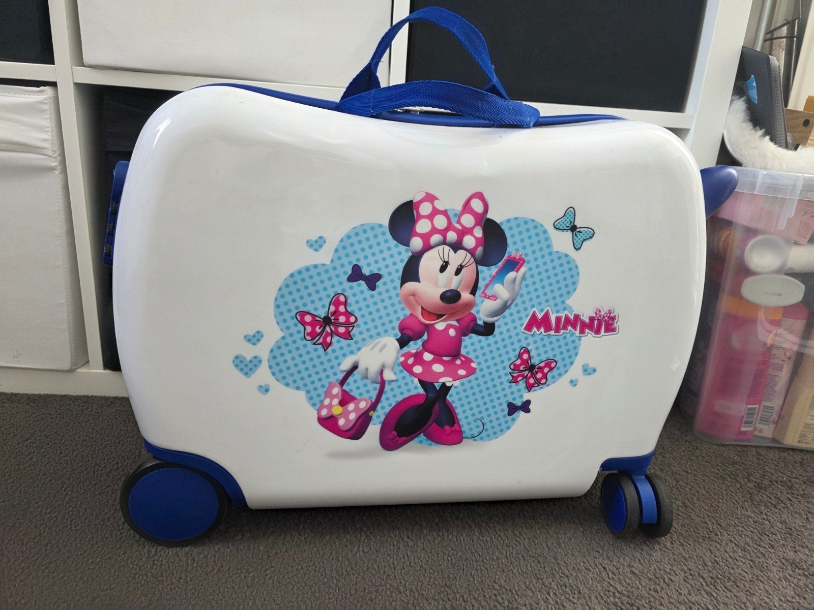 Mini Mouse koffer, Hard kunststof, Minder dan 50 cm, Zo goed als nieuw, Minder dan 35 cm