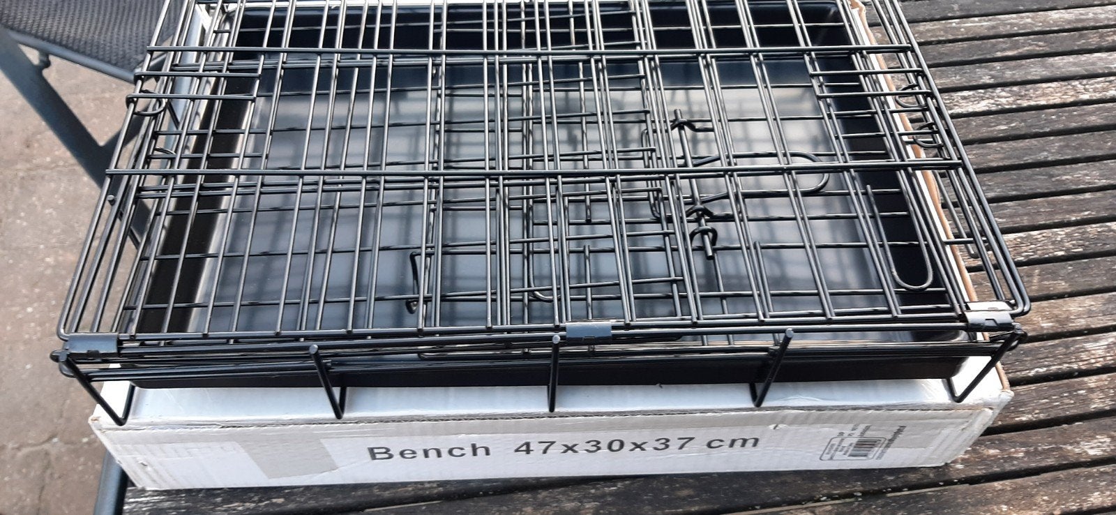 Bench zwart  47 x 30 x 37 cm, Tickets en Kaartjes, Eén persoon
