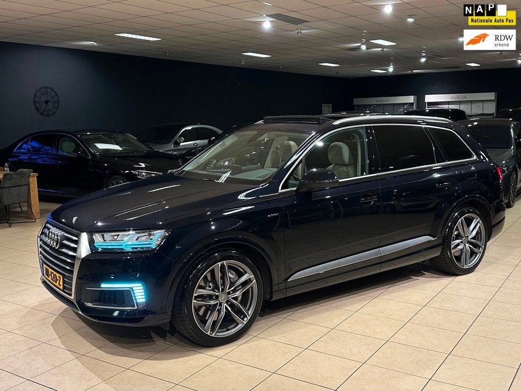 Audi Q7 3.0 TDI e-tron Quattro/TREKHAAK/PANO/MEMORY/BOSE/TOP, Auto's, Audi, Bedrijf, Te koop, Q7, 360° camera, 4x4, ABS, Achteruitrijcamera