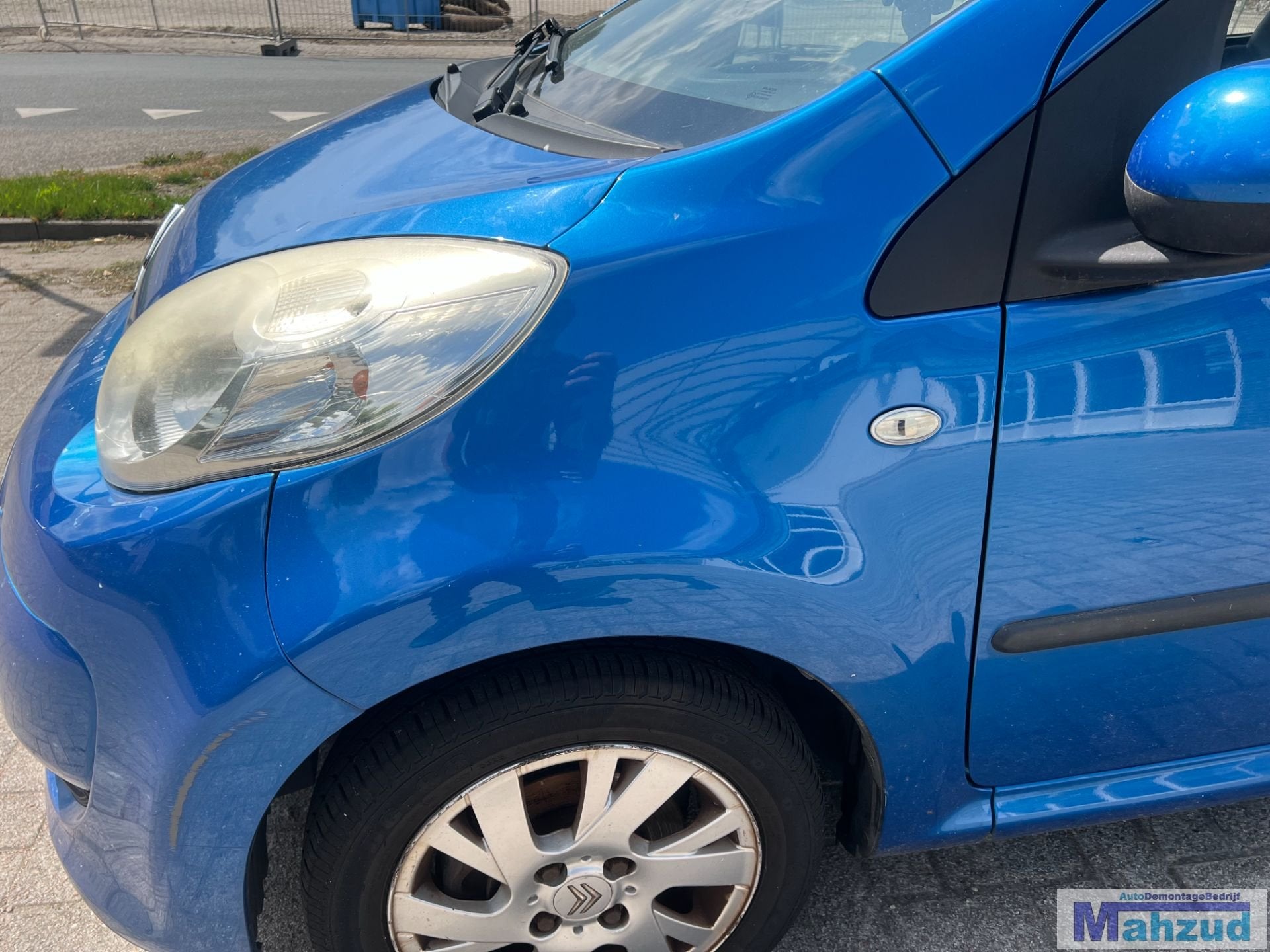 CITROEN C1 Blauw ELX rechts voorscherm 2005-2014, Auto-onderdelen, Gebruikt, Citroën, Stellantis N.V., Ophalen of Verzenden