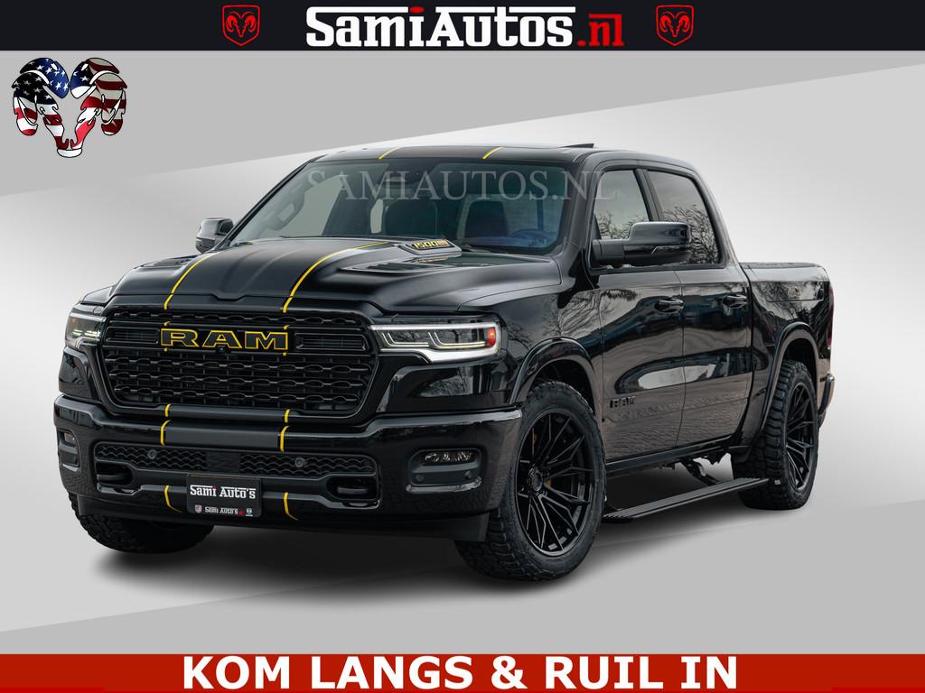 Dodge Ram 1500 Limited Night H.O 540HP 706Nm | Massage + Ful, Automaat, Met garantie (alle), Zwart, Leder