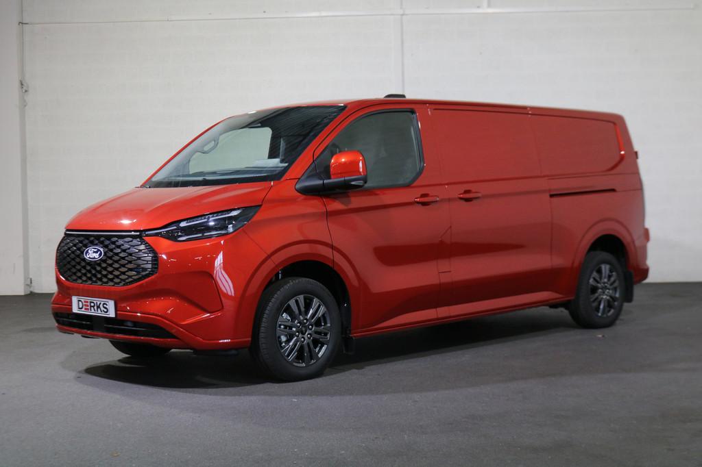 Ford E-Transit Custom 340 L2 H1 Limited 65 kWh 218pk 2x schu, Auto's, Bestelauto's, Bedrijf, Te koop, ABS, Achteruitrijcamera