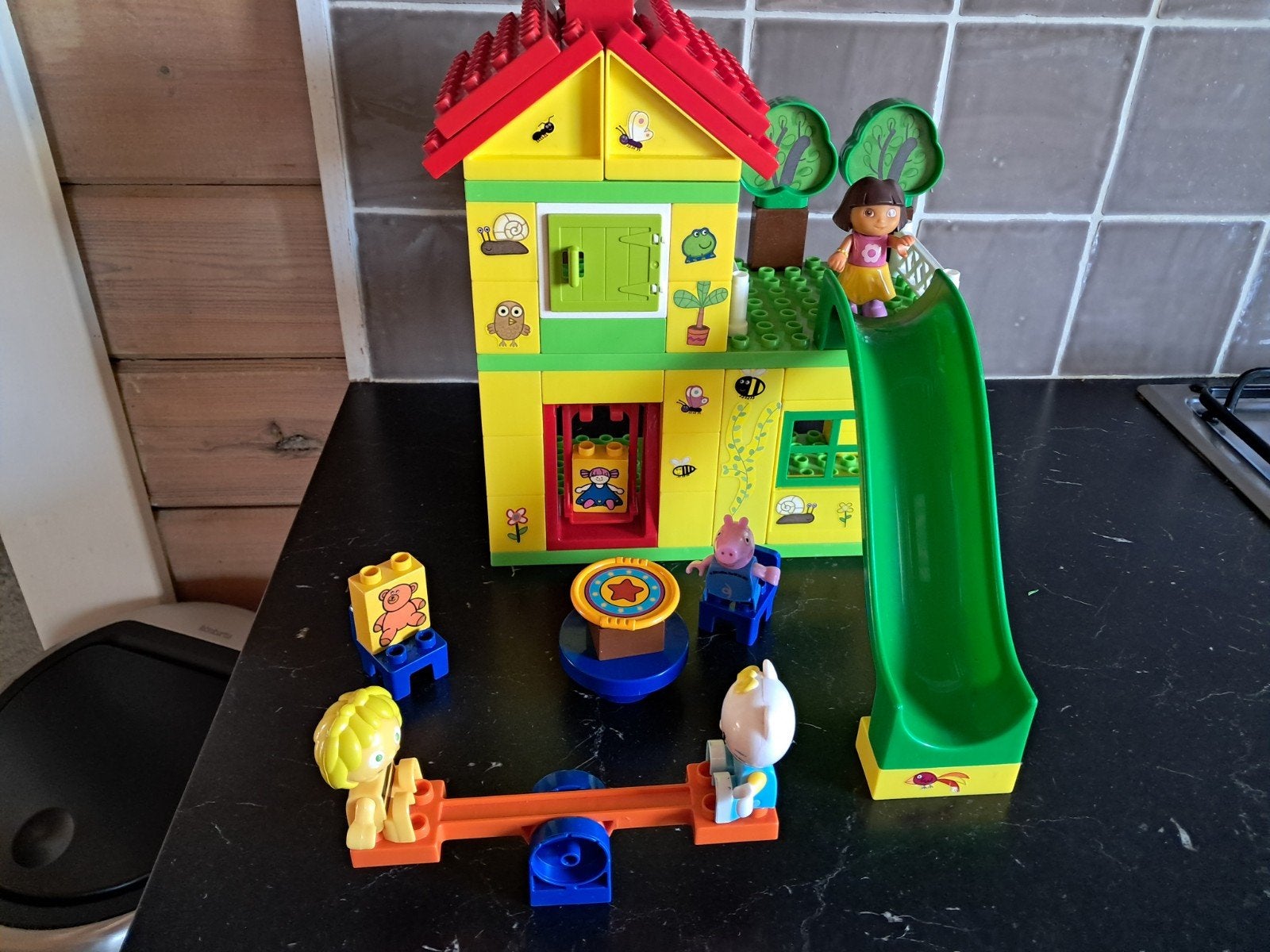Peppa pip speelhuis duplo schooltje, Kinderen en Baby's, Ophalen of Verzenden, Gebruikt