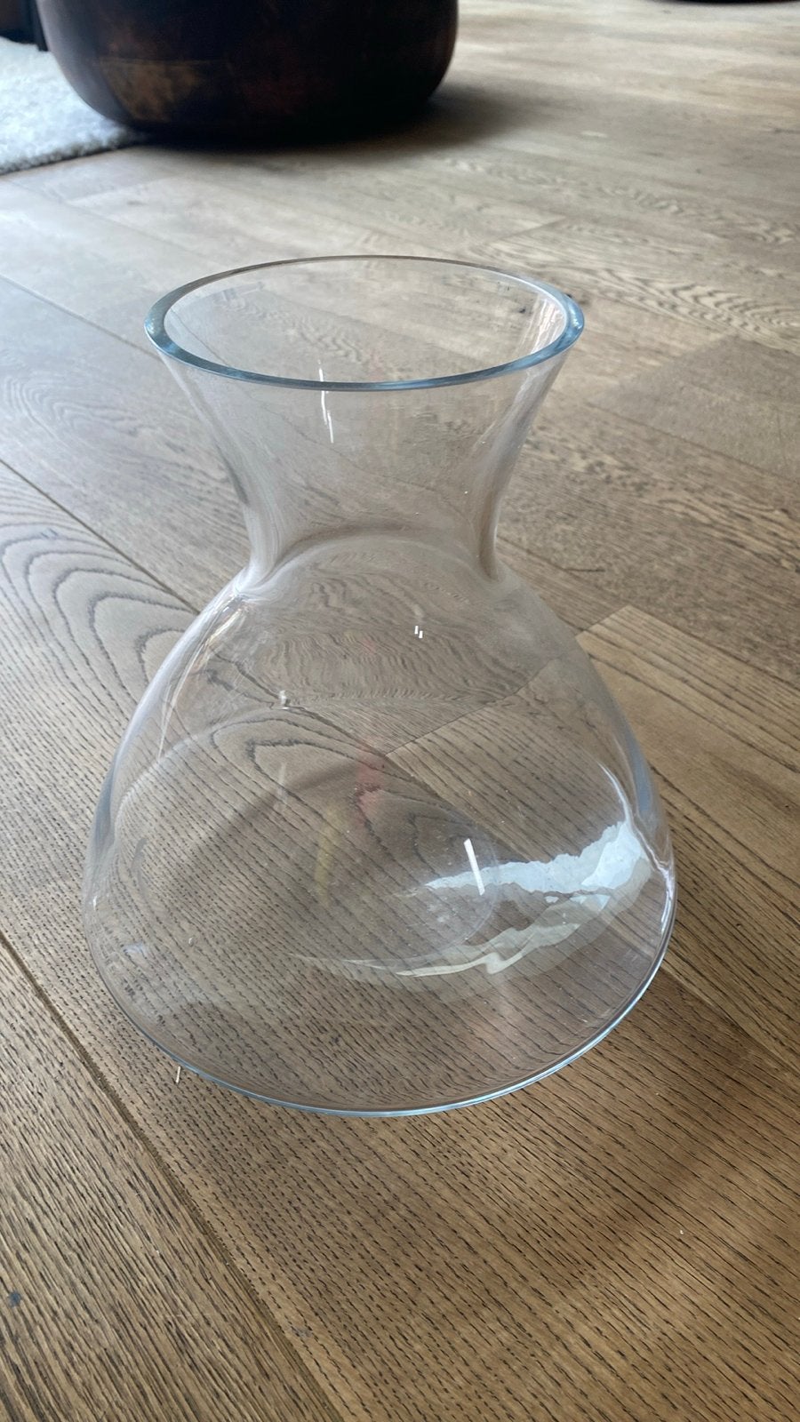 Glazen wiebelvaas Wobble 35 vaas Design Ton Haas look-a-like, Ophalen of Verzenden