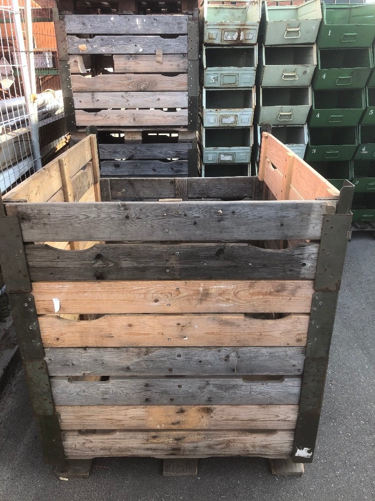 Kuubkisten Palletbox Randen, Minder dan 3 m³, Ophalen, Overige houtsoorten, Blokken