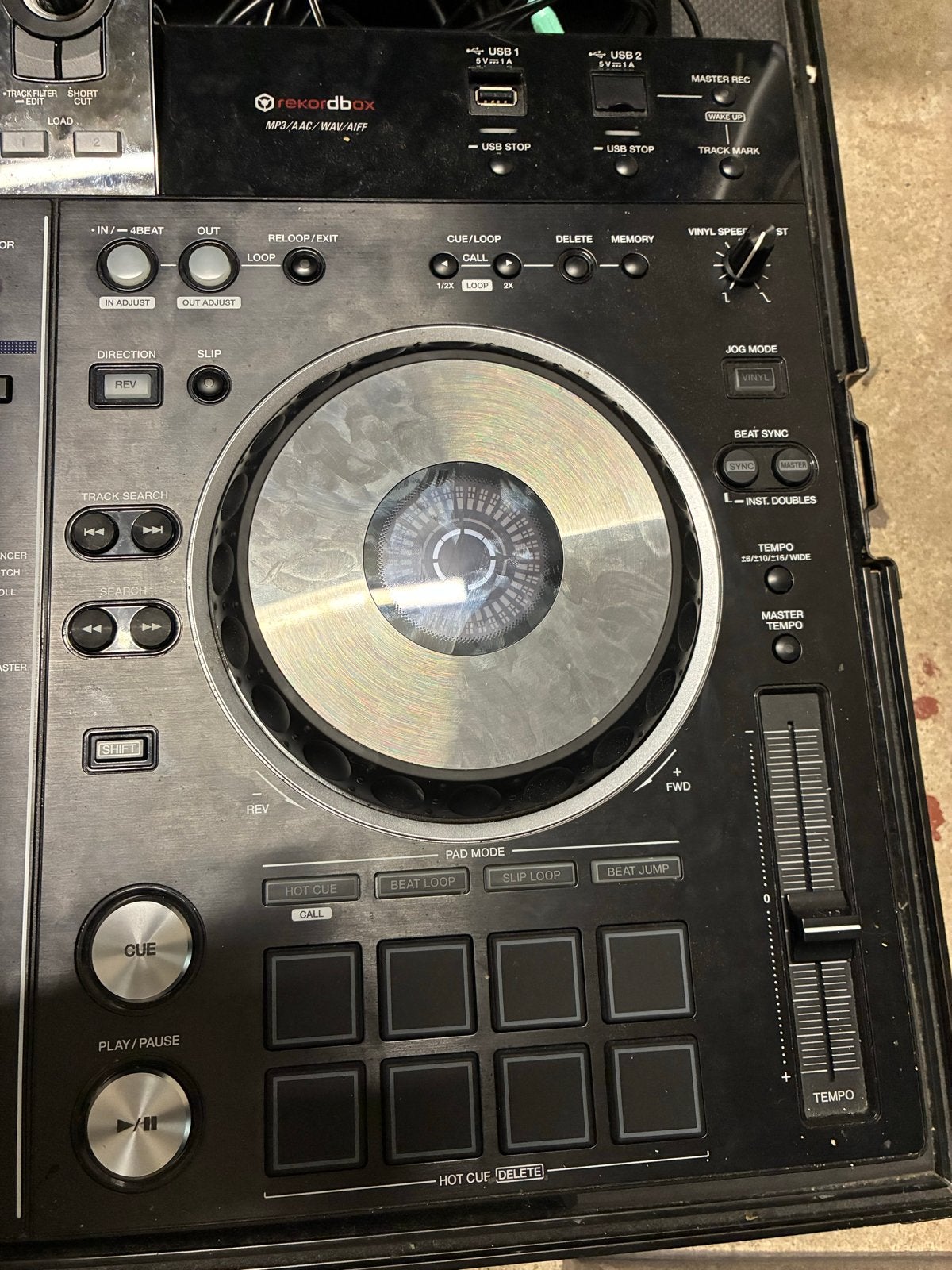 Pioneer XDJ-RX2 DJ-set met stofkap en flightcase, Ophalen, Gebruikt, Dj-set, Pioneer